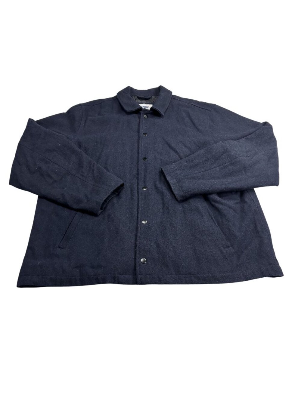 Old Navy Navy Blue Wool Blend XXL Snap Button Jacket
